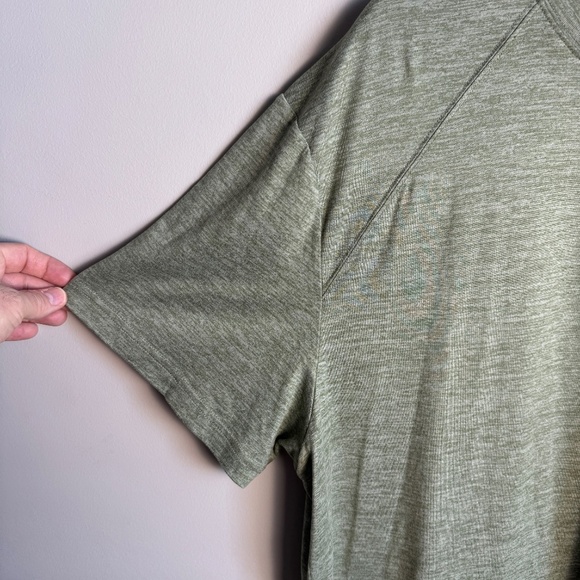 Reebok Mens 2XL Short Sleeve Athletic T-Shirt Performance Yoga Tee Heather Green - Picture 4 of 14